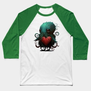 Cthulhu Tentacle Love Baseball T-Shirt